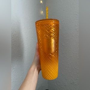 Orange Ombré Starbucks Cup